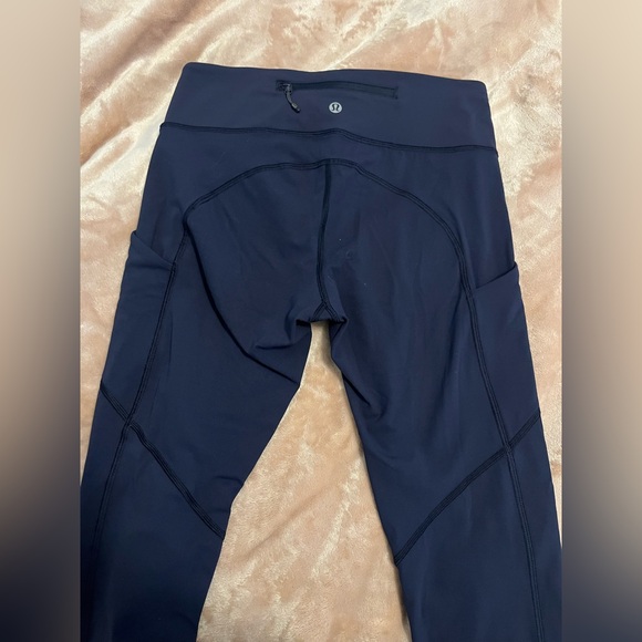Lululemon Speed Tight Midnight Navy Pockets Luxtreme - Picture 7 of 14